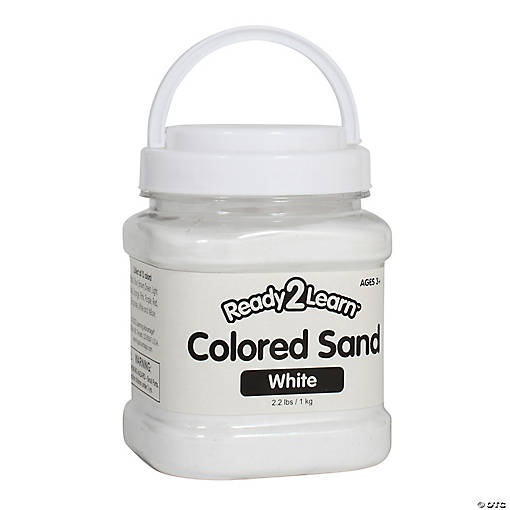 READY 2 LEARN Colored Sand - White - 2.2 Pounds
