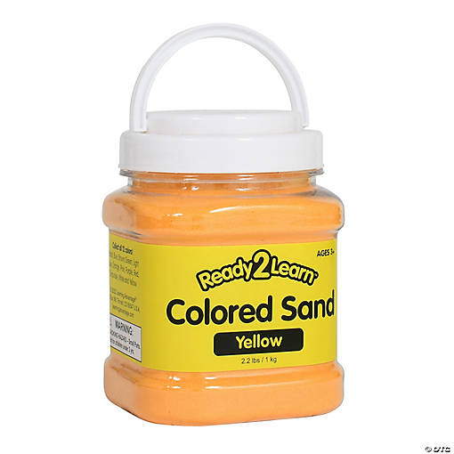 READY 2 LEARN Colored Sand - Yellow - 2.2 Pounds
