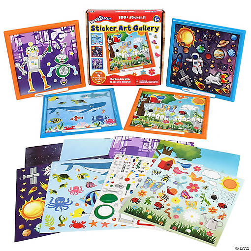 READY 2 LEARN Sticker Art Gallery Kit