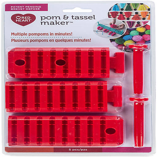 Red Heart Pompom &amp; Tassel Maker-Red