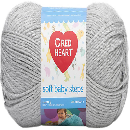 Red Heart Soft Baby Steps Yarn-Elephant
