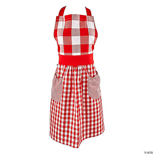 Red/White Gingham Apron