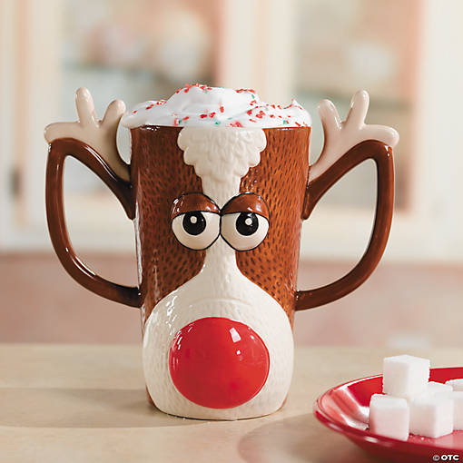 Oriental Trading : Customer Reviews : Reindeer Face Ceramic Mug