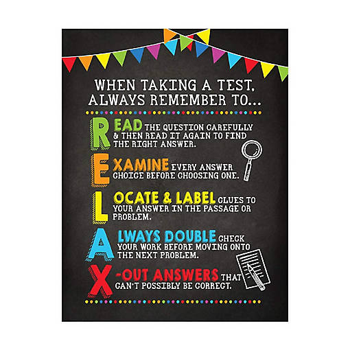 Relax During Tests 8.5x11in 1-Pack