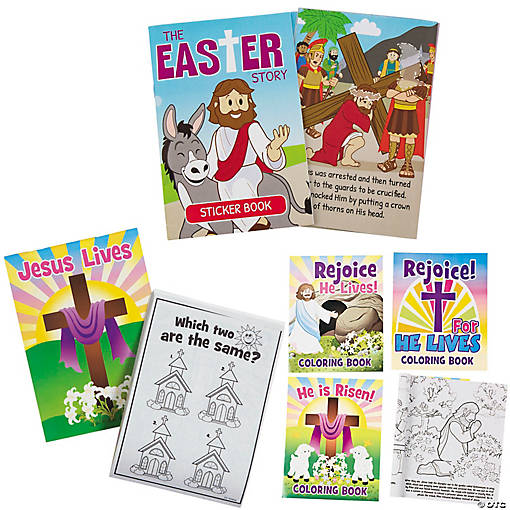 Religious Easter Activity Book Assortment Kit - 36 Pc.