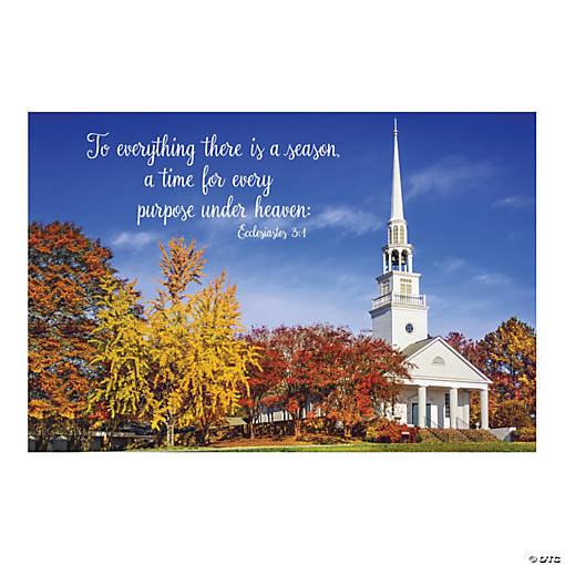 Religious Fall Backdrop Banner - 3 Pc.
