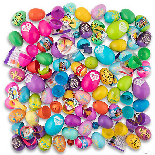 Religious Filled Plastic Easter Egg Kit - 252 Pcs. for Church Events