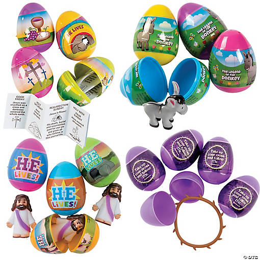 Religious Resurrection Story-Filled Easter Eggs Kit &amp;#8211; 60 Pc.