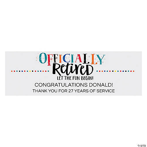 Retirement Custom Banner