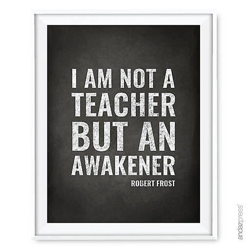 Robert Frost Teacher Quote, 1-Pack