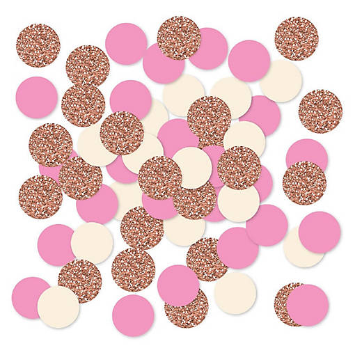Rose Gold Ivory Confetti 180-Pack