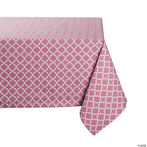 Rose Lattice Tablecloth 60X84
