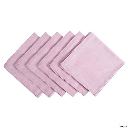 Rose Solid Chambray Napkin (Set Of 6)