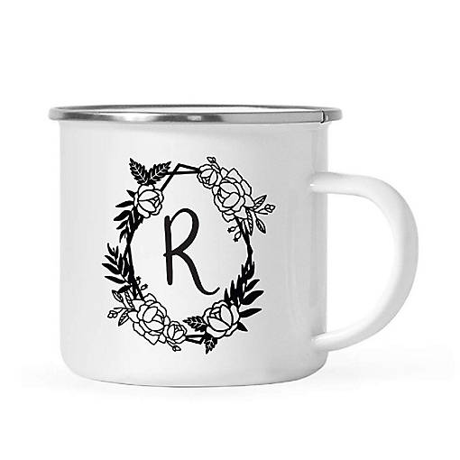 Roses Monogram R 11oz Campfire Mug