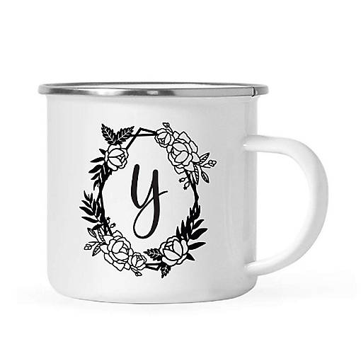 Roses Monogram Y 11oz Campfire Mug
