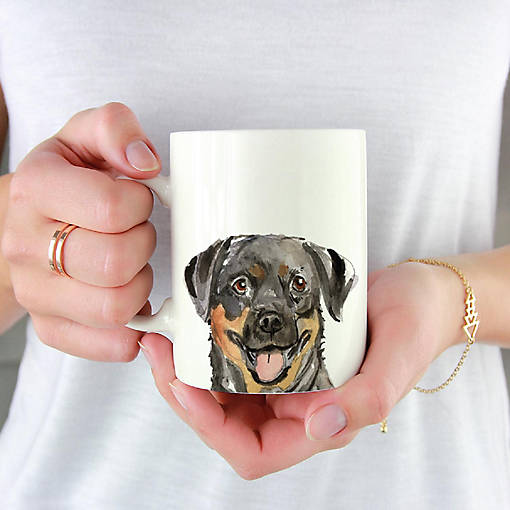 Rottweiler Up Close Ceramic Mug