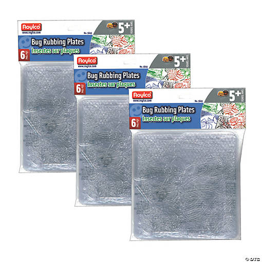 Roylco&amp;#174; Bug Rubbing Plates, 18 count