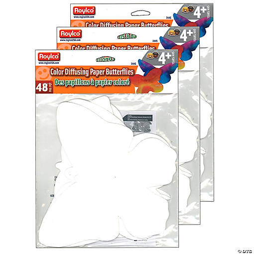 Roylco Color Diffusing Paper Sealife, 48 Per Pack, 3 Packs