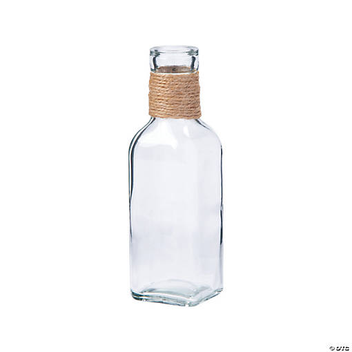 Rustic Glass Bud Vases - 6 Pc.
