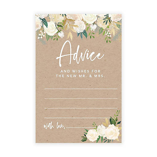 Rustic Kraft Floral Advice 4x6IN 56PC