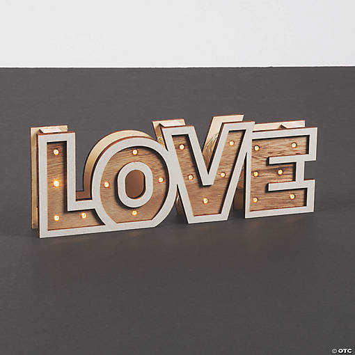Rustic Love Marquee Sign Light