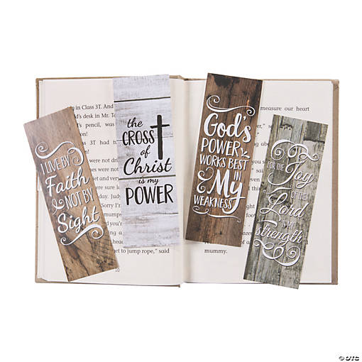 Rustic Religious Printed Bookmarks - 24 Pc.