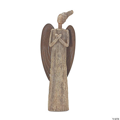Rustic Tree Angel 15"H Resin
