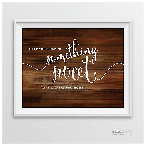 Rustic Wood Help Yourself Sign 8.5x11