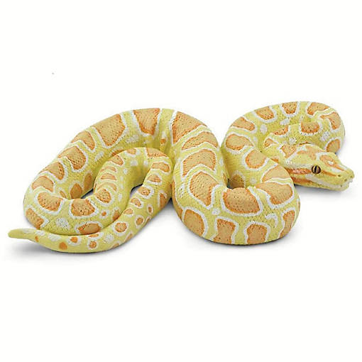 Safari Albino Burmese Python Toy Snake