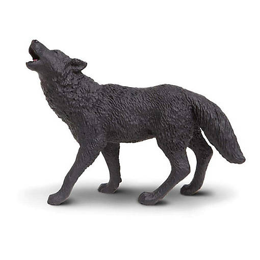 Safari Black Wolf Toy
