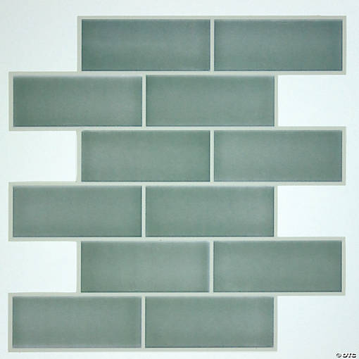Sage green ceramic sticktile