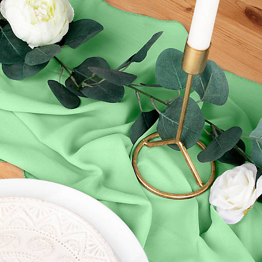 Sage Green Chiffon Table Runners