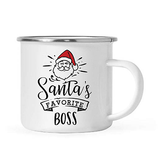 Santa Loves Boss 11oz Camp Mug