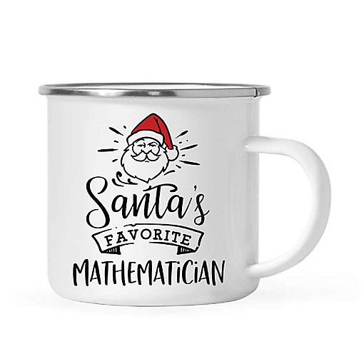 Santa Loves Mathematician 11oz Camp Mug