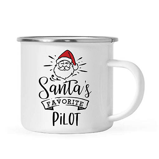 Santa Loves Pilot 11oz Camp Mug