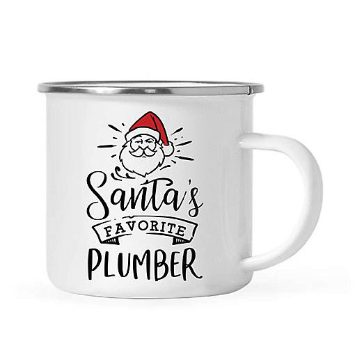 Santa Loves Plumber 11oz Camp Mug