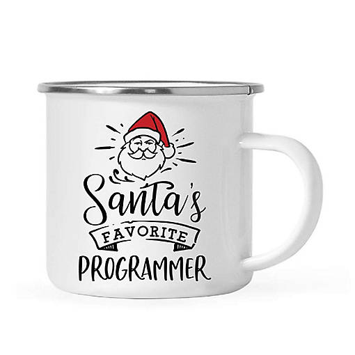 Santa Loves Programmer 11oz Camp Mug