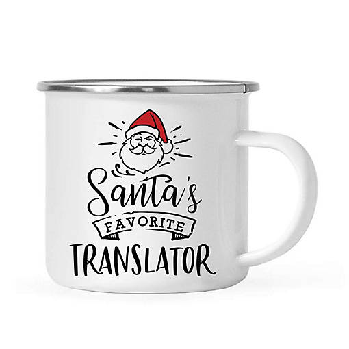 Santa Loves Translator 11oz Camp Mug