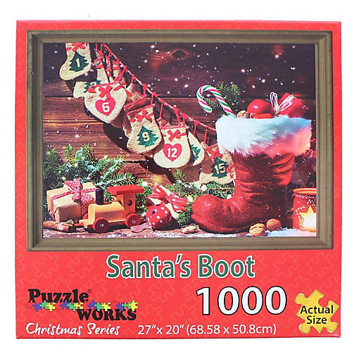 Santas Boot 1000 Piece Jigsaw Puzzle