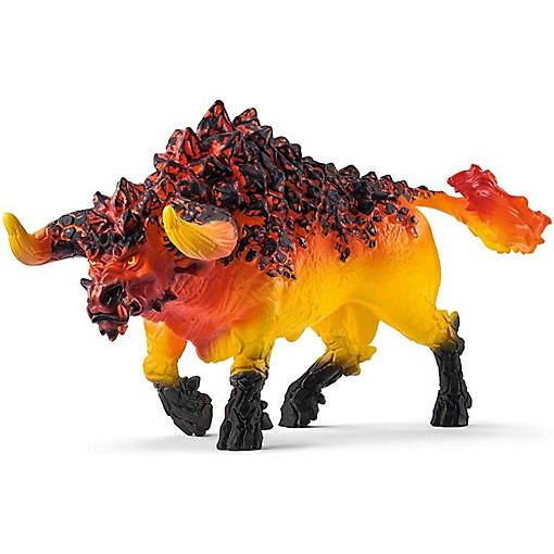 Schleich Fire Bull Figurine