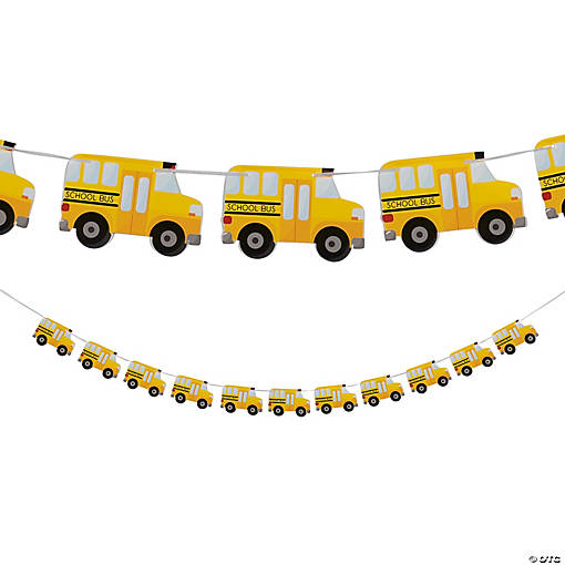 School Bus Tissue Garland