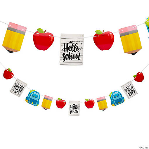School Classroom Icon Garland