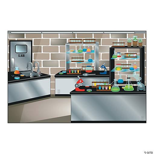 Science Lab Backdrop Banner - 3 Pc.