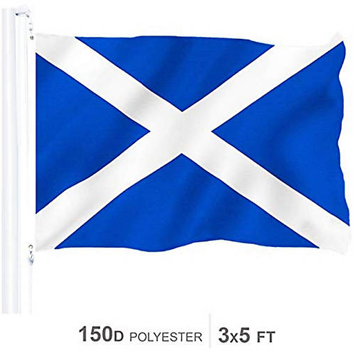 Scotland Scottish Flag 150D Printed Polyester 3x5 Ft