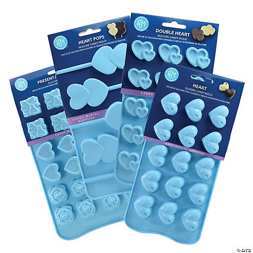 Silicone Candy Making Mold 4 Piece Set Hearts