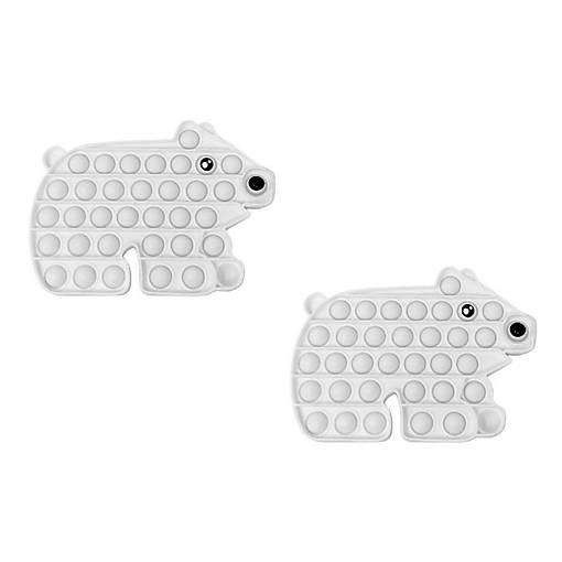 Silicone Fidget Toy: 2 pack Polar Bear