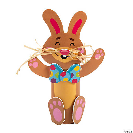 Silly Easter Bunny Craft Roll Craft Kit - 12 Pc.