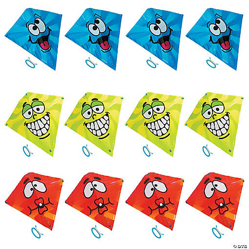 Silly Face Kites - 12 Pc.