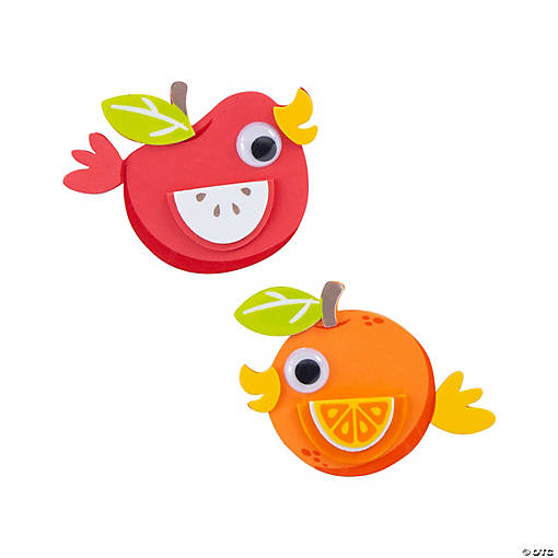 Silly Fruit Bird Magnet Craft Kit - Makes 12