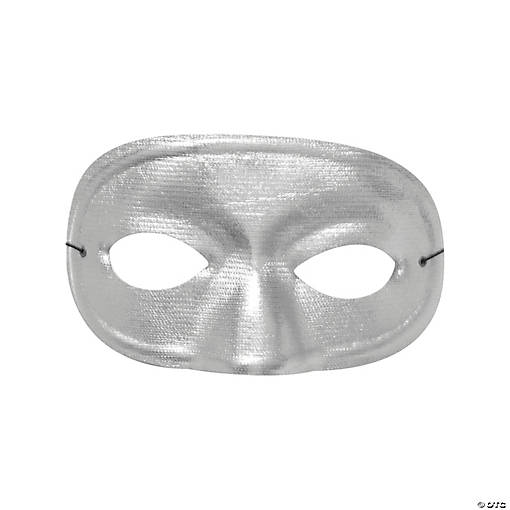 Silver Domino Half Mask